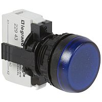 Лампа-индикатор - Osmoz - в сборе - с подсветкой - синий - 230 В~ | код 023793 |  Legrand